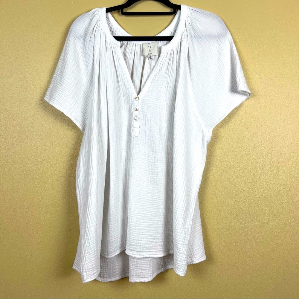 Joie Top Blouse Pullover Cotton